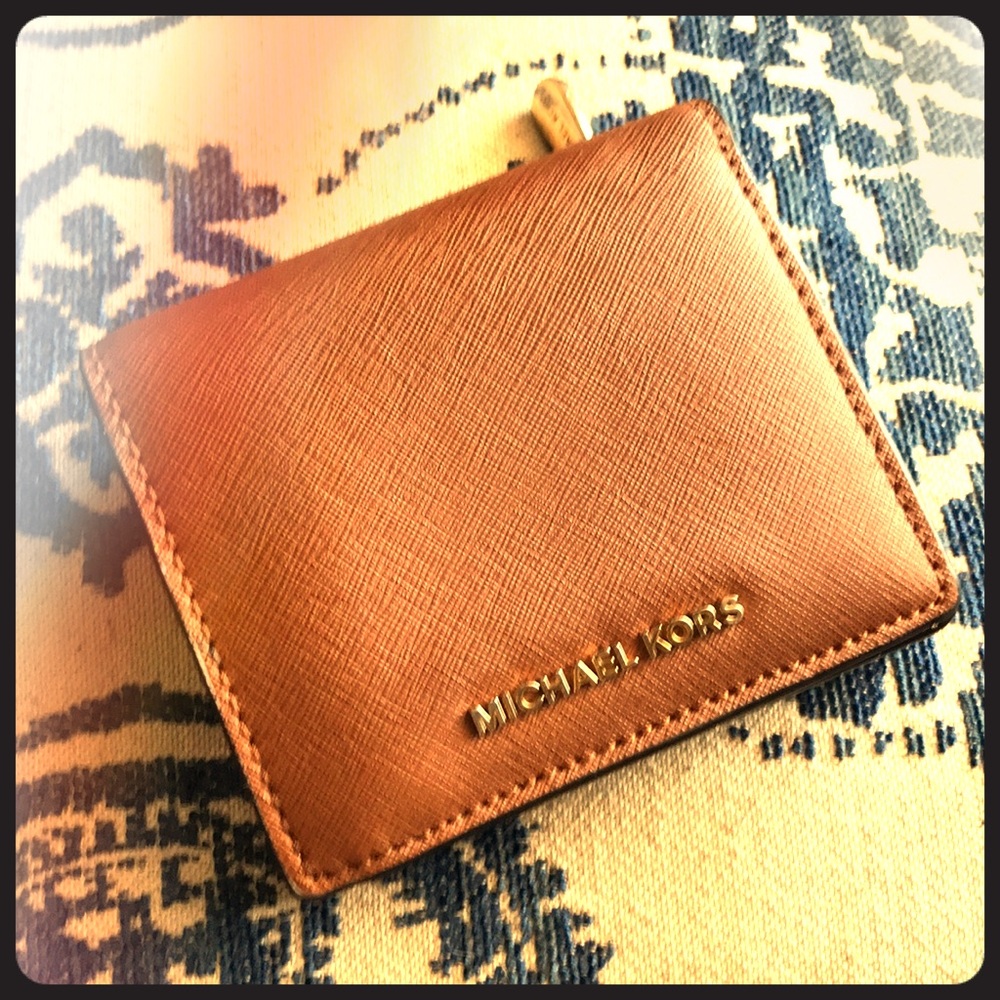 Michael Kors Jet Set Saffiano Leather Card Holder